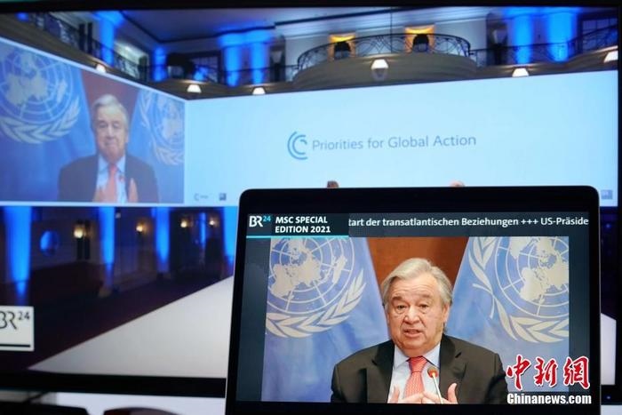 資料圖：聯(lián)合國(guó)秘書長(zhǎng)古特雷斯。
<a target='_blank' href='http://www.chinanews.com/'>中新社</a>記者 彭大偉 攝