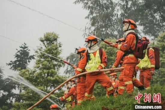 演練現(xiàn)場。瀘州消防供圖