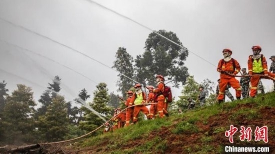 演練現(xiàn)場。瀘州消防供圖