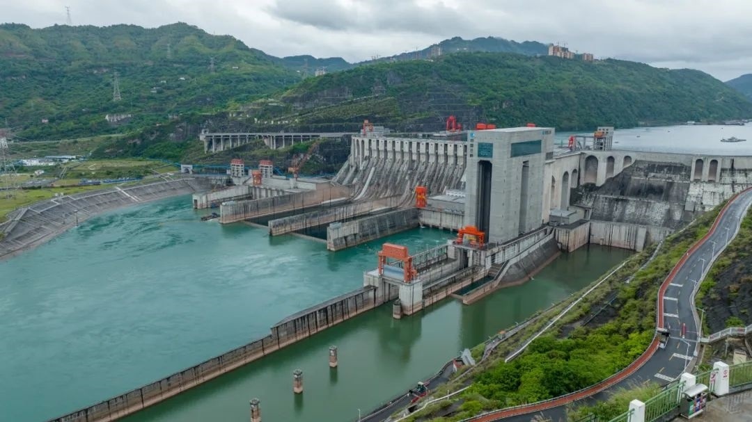 航拍向家壩升船機(jī)。受訪者供圖