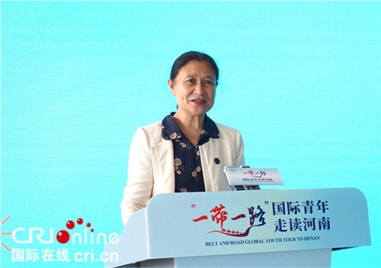 中國人民對(duì)外友好協(xié)會(huì)二級(jí)巡視員李冬梅致辭。賈親親 攝