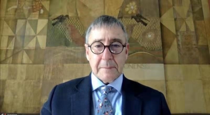 里斯本大學(xué)孔子學(xué)院葡方院長若昂·巴雷羅。中國駐葡萄牙大使館供圖