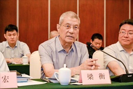 中國(guó)林業(yè)生態(tài)作家協(xié)會(huì)名譽(yù)主席梁衡發(fā)言。主辦方供圖