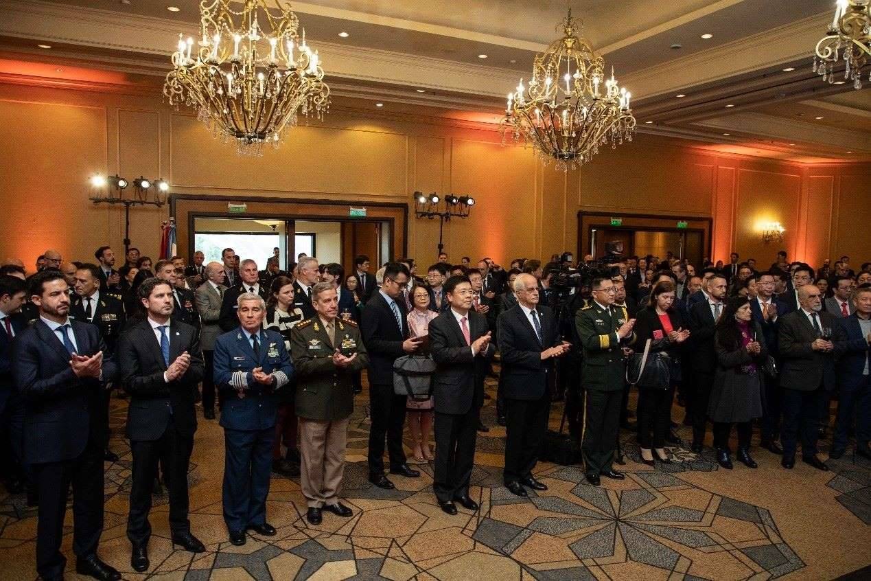 招待會現(xiàn)場氣氛熱烈友好。中國駐阿根廷大使館供圖