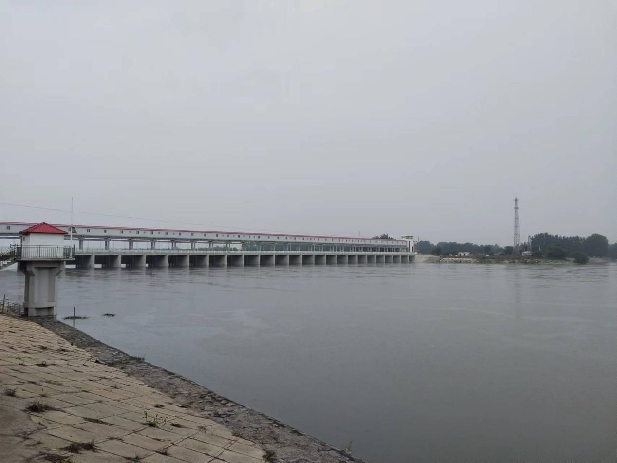 獨(dú)流減河進(jìn)洪閘。受訪者供圖