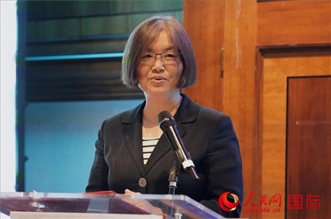 薛伶致辭。人民網(wǎng) 郭錦標(biāo)攝