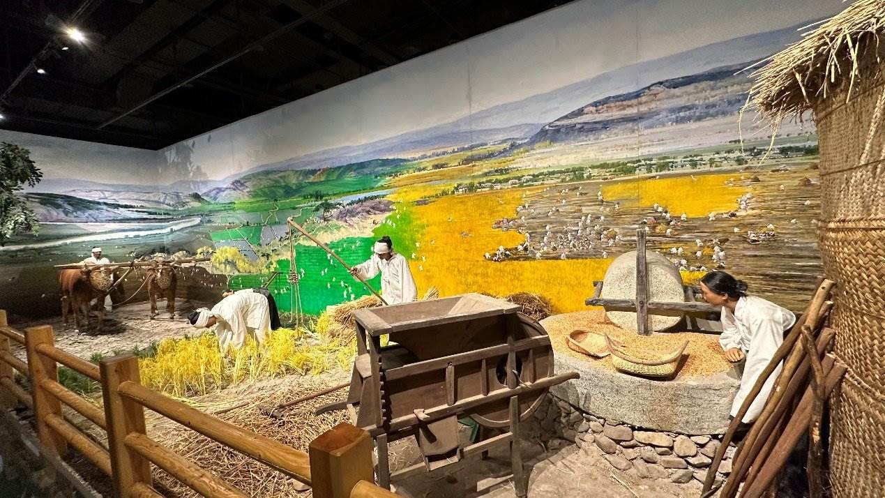 《朝鮮族民俗陳列》展廳。人民網(wǎng)記者 金洪花攝