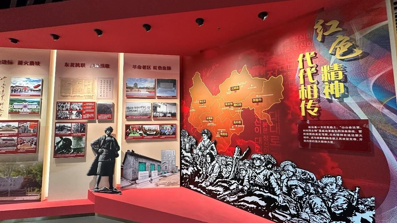 《千秋正氣-朝鮮族革命斗爭史陳列》展廳。人民網(wǎng)記者 金洪花攝