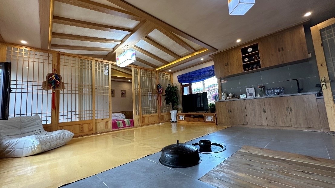 具有朝鮮族特色的民宿。人民網(wǎng)記者 金洪花 攝