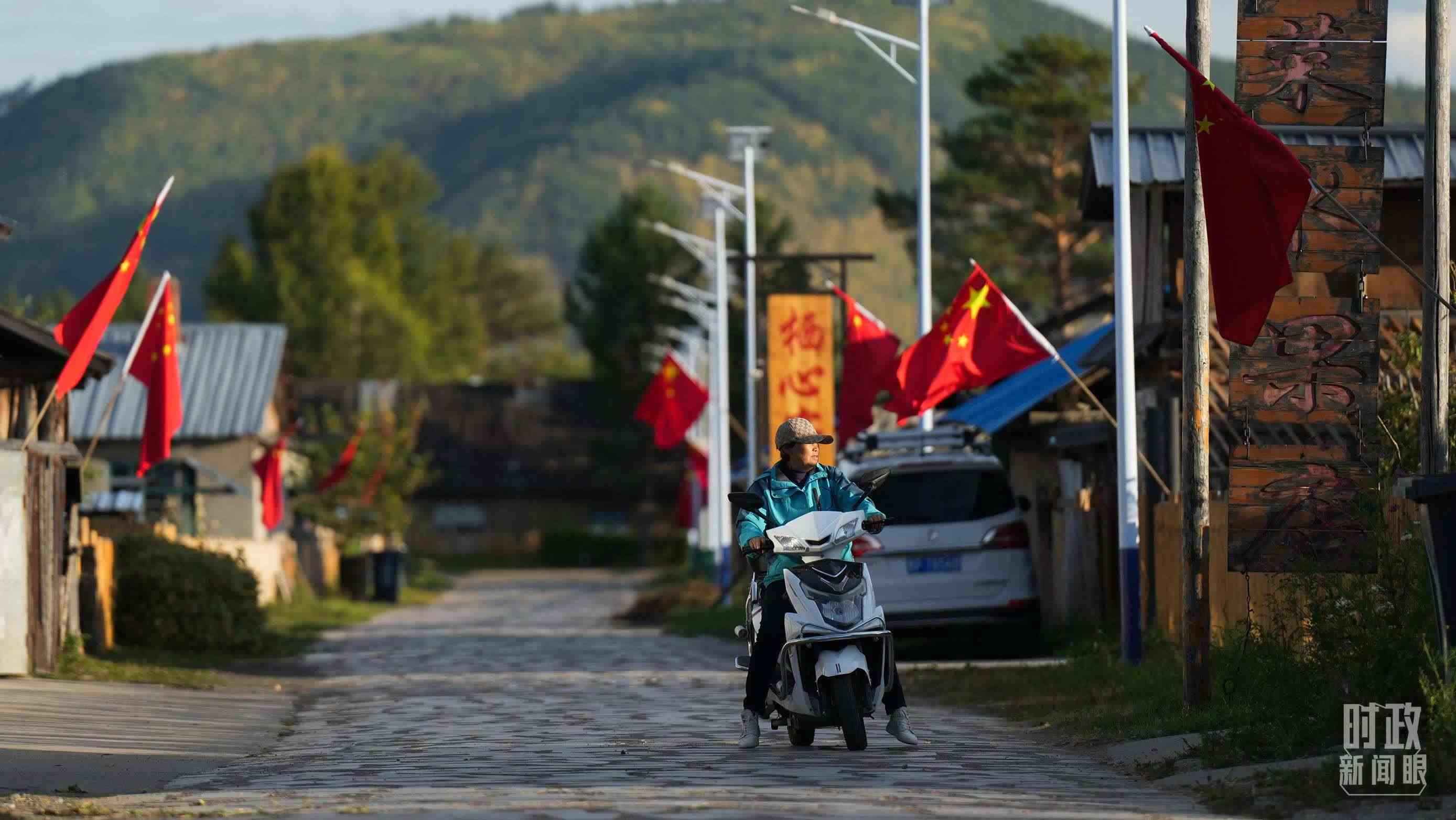 △北極村里民宿眾多。（總臺國廣記者李晉拍攝）