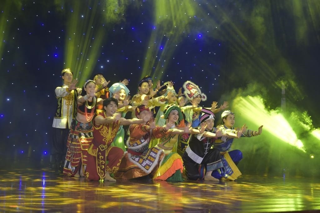 5月27日，演員在柬埔寨金邊真臘歌劇院演出。