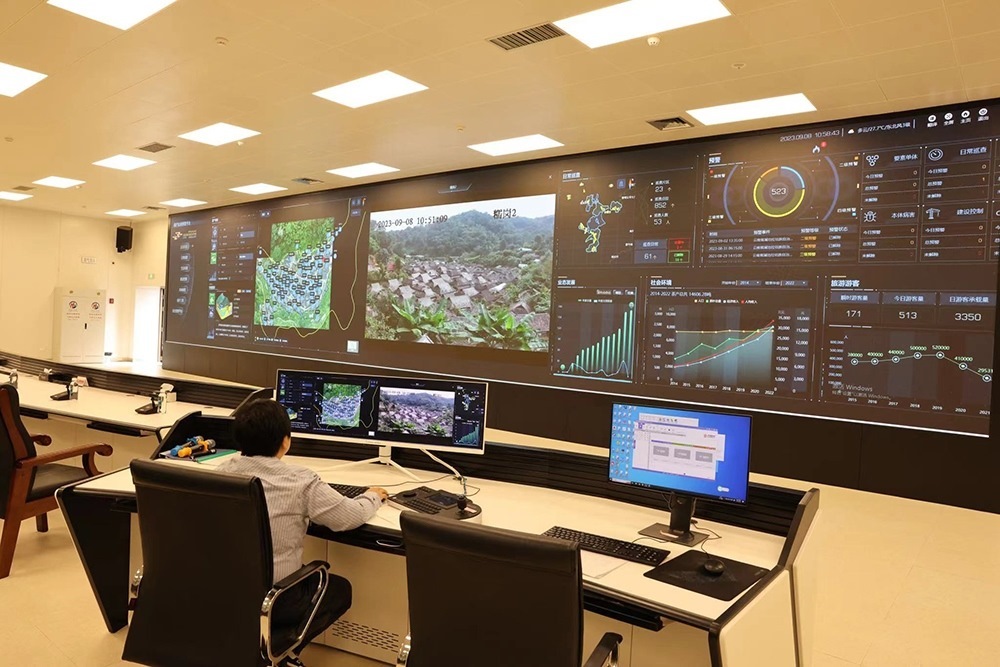 景邁山遺產(chǎn)監(jiān)測(cè)中心。普洱景邁山古茶林保護(hù)管理局供圖