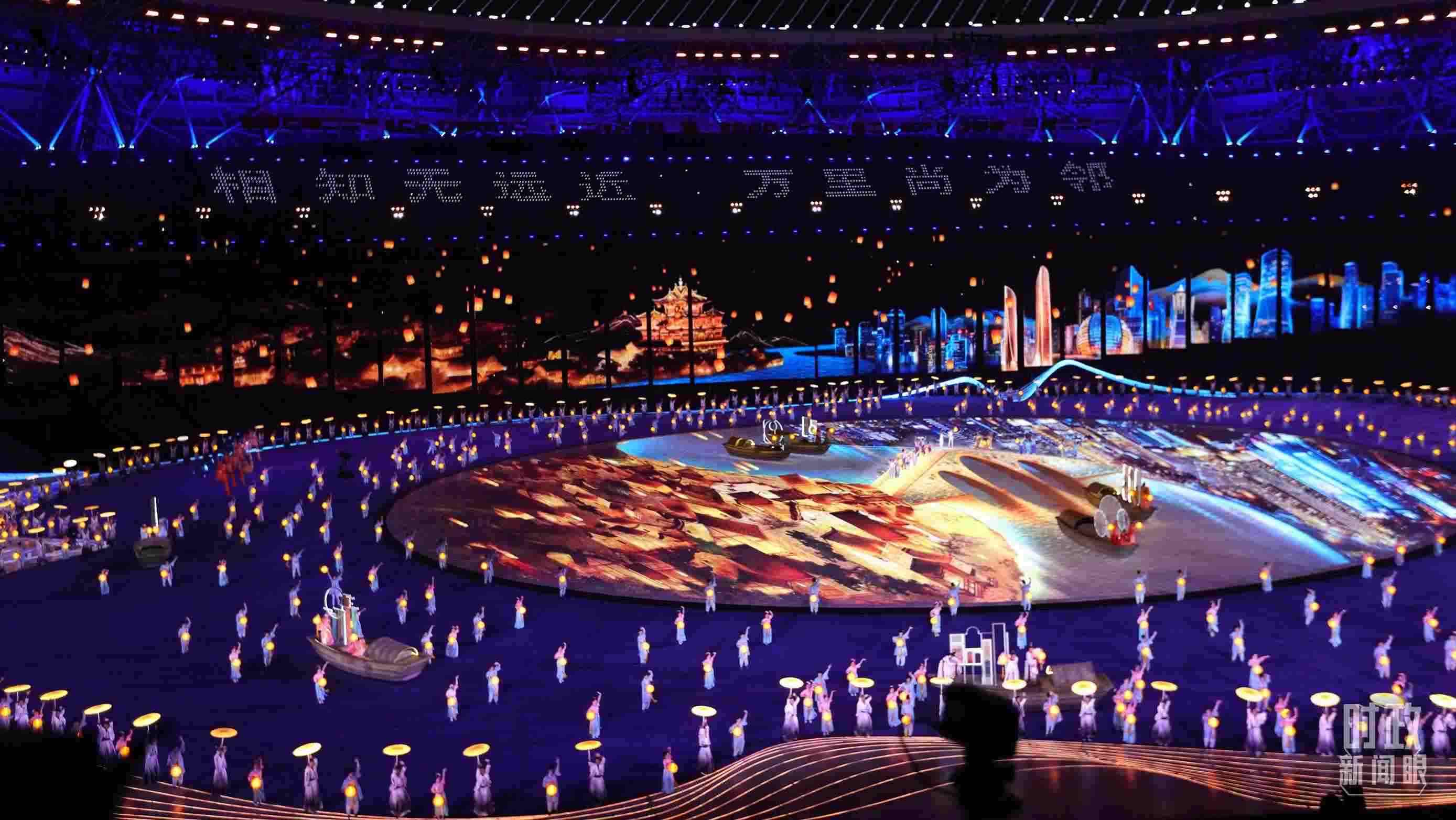 △杭州第19屆亞運(yùn)會開幕式。（總臺央視記者魏幫軍拍攝）