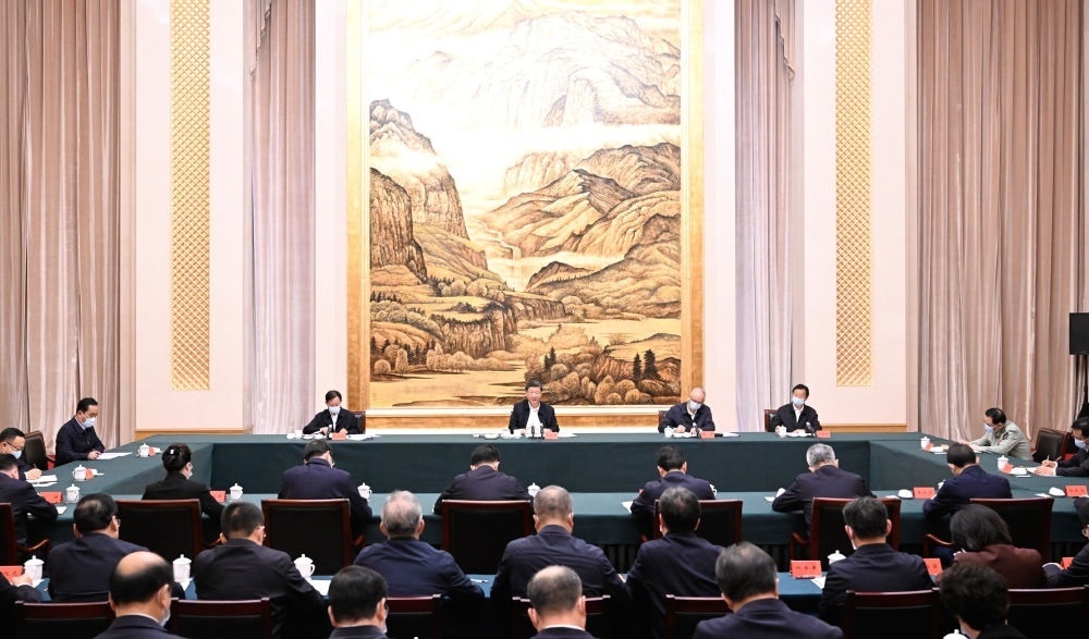  2023年5月17日上午，習(xí)近平在西安聽取陜西省委和省政府工作匯報(bào)并發(fā)表重要講話。