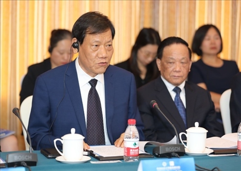 中國社會工作聯(lián)合會會長陳存根致辭。主辦方供圖