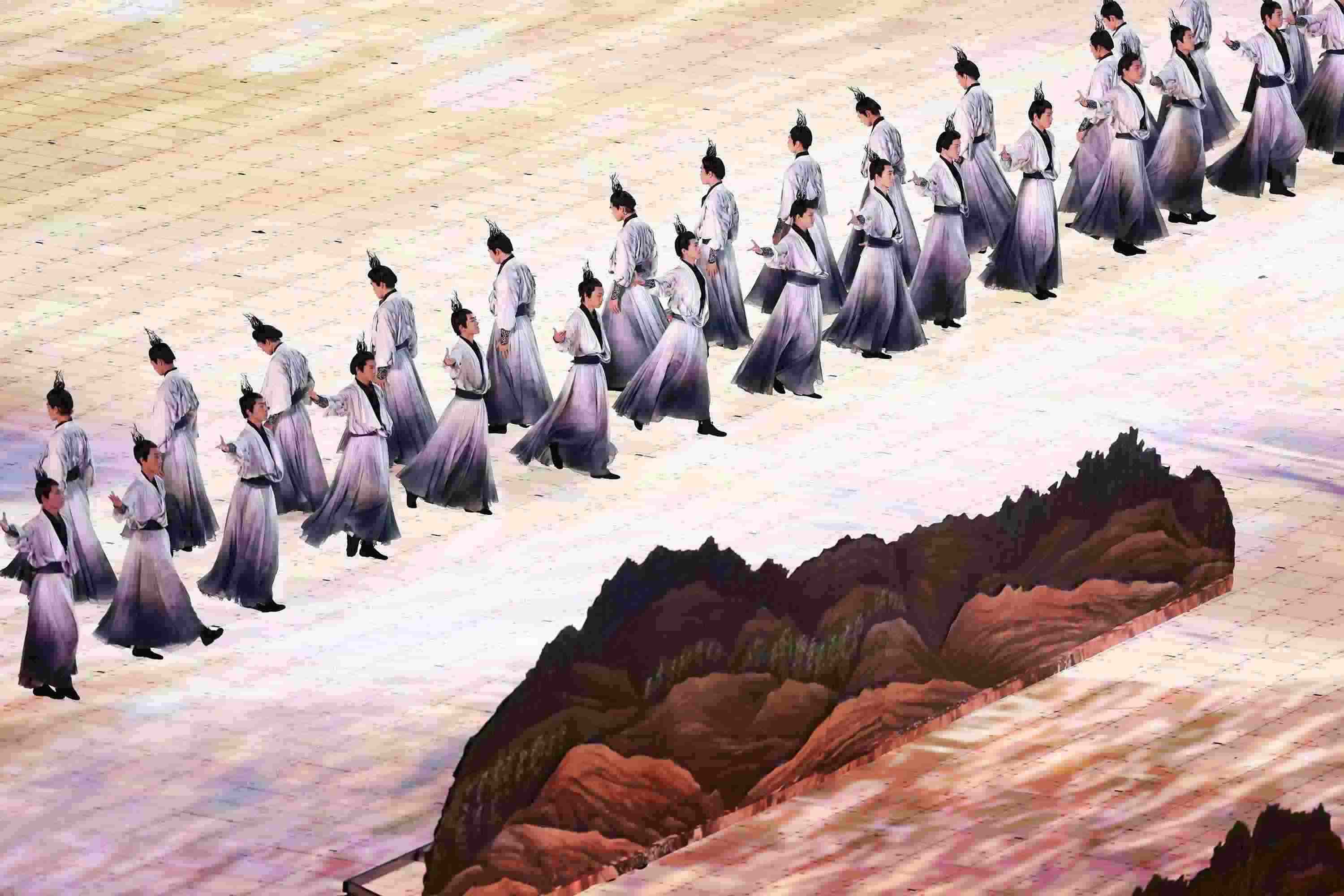 △2023年9月23日，演員在杭州第十九屆亞洲運(yùn)動(dòng)會(huì)開幕式上表演。