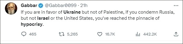 巴以爆發(fā)新沖突后，他再指西方“雙標(biāo)”