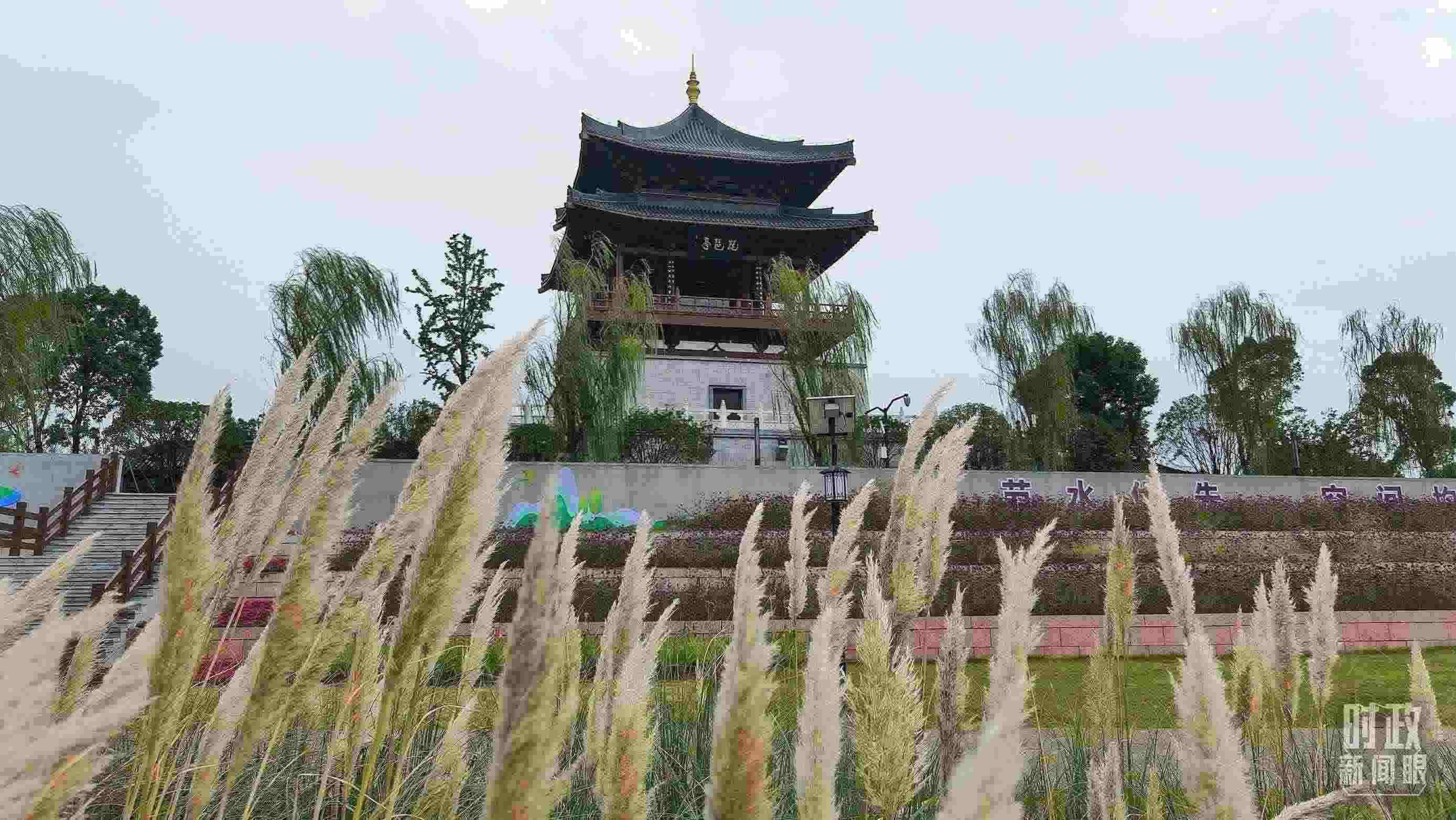 △長(zhǎng)江國(guó)家文化公園九江城區(qū)段。（總臺(tái)央視記者程鋮拍攝）