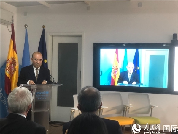 生態(tài)環(huán)境部應(yīng)對氣候變化司一級巡視員孫楨在研討會上致辭。 人民網(wǎng)記者 趙健攝