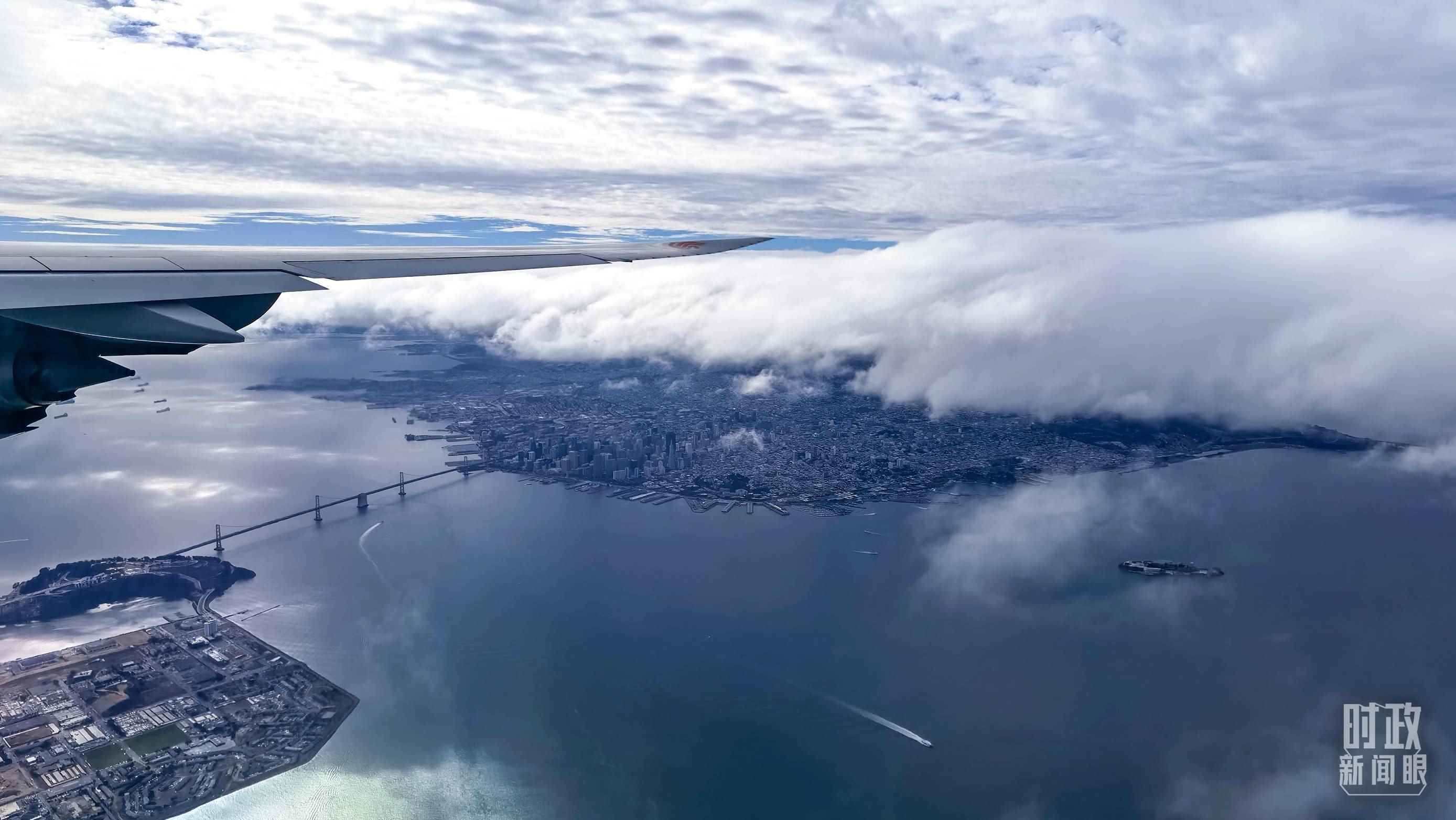 △俯瞰舊金山。（總臺央視記者馬亞陽拍攝）