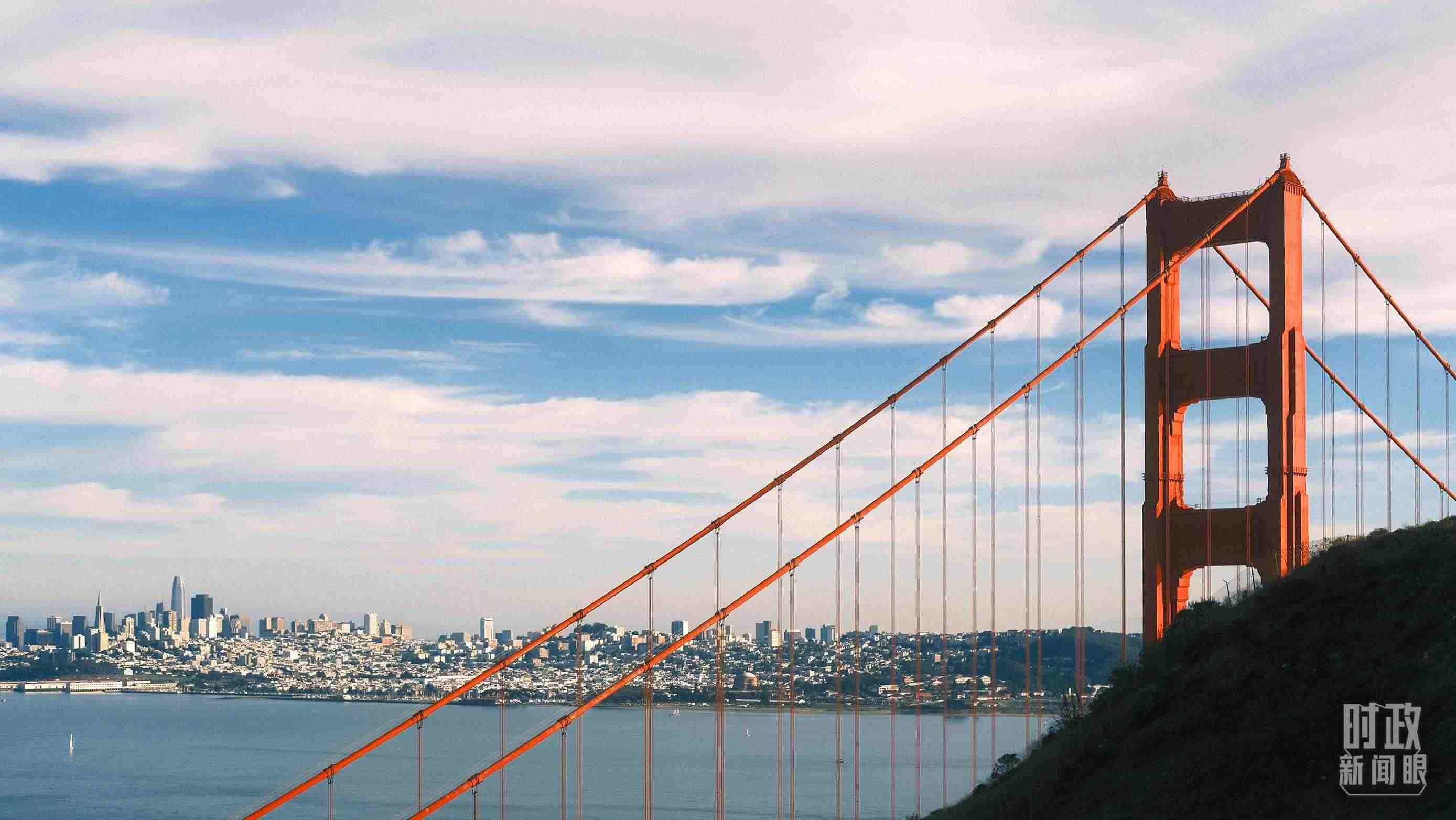 舊金山，金門大橋。（總臺央視記者盧心雨拍攝）
