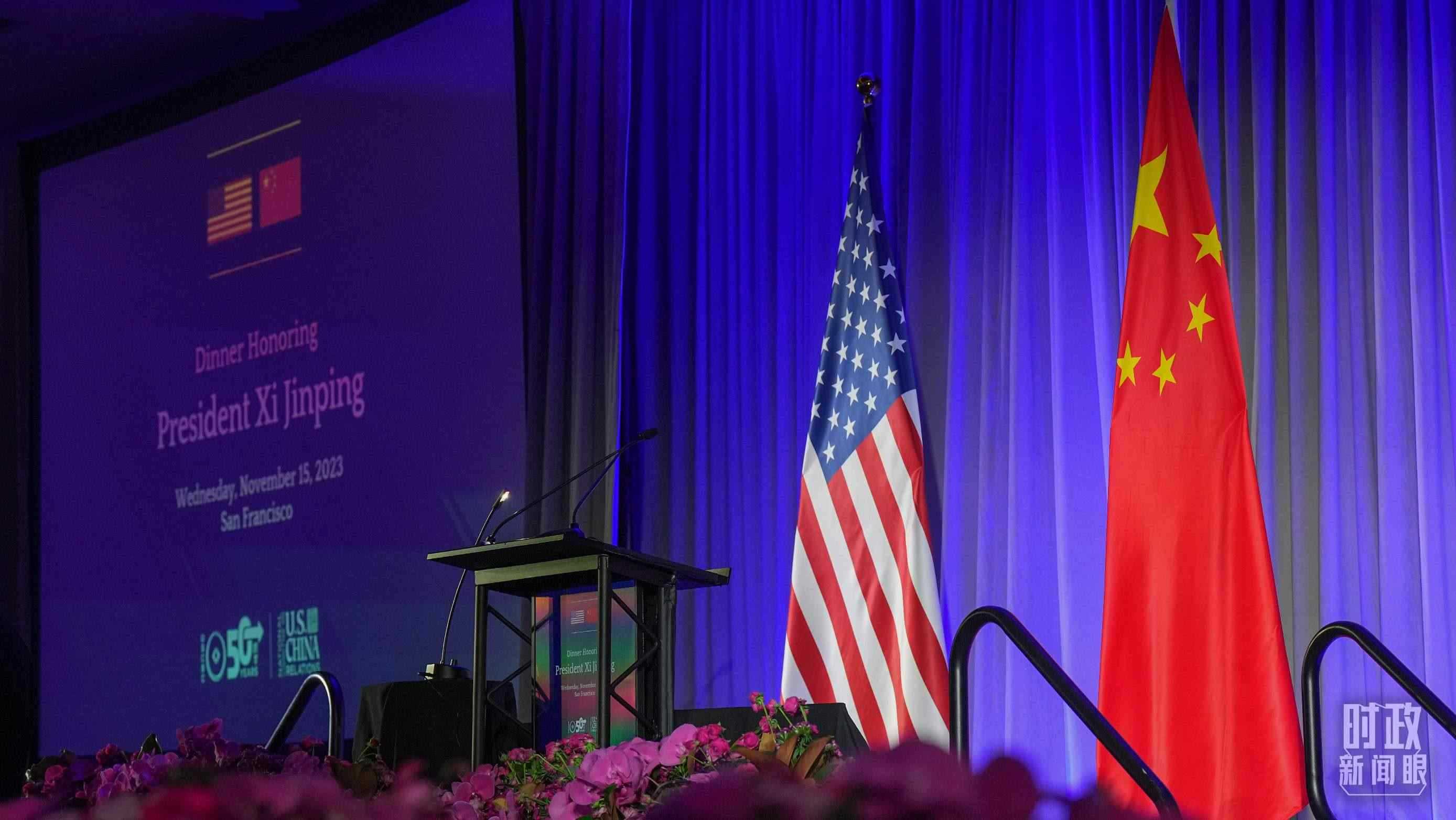 歡迎宴會當(dāng)晚，習(xí)近平在這里發(fā)表演講。（總臺國廣記者李晉拍攝）