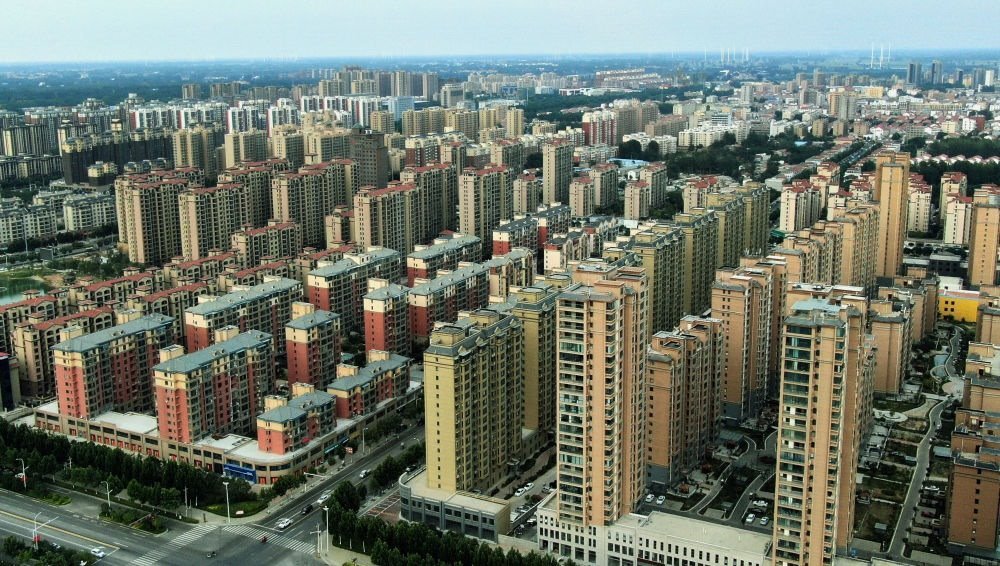 這是2021年6月23日拍攝的蘭考縣縣城（無人機(jī)照片）。新華社記者 李安 攝