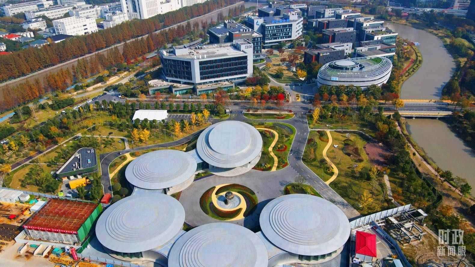 △張江科學(xué)城未來公園。（總臺央視記者范凱拍攝）