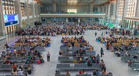 大量旅客乘坐中老鐵路出行。主辦方供圖