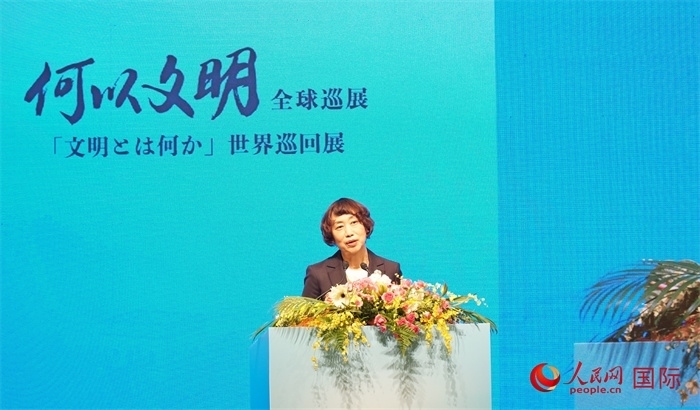 中央廣播電視總臺(tái)副臺(tái)長(zhǎng)邢博致辭。人民網(wǎng) 蔣曉辰攝