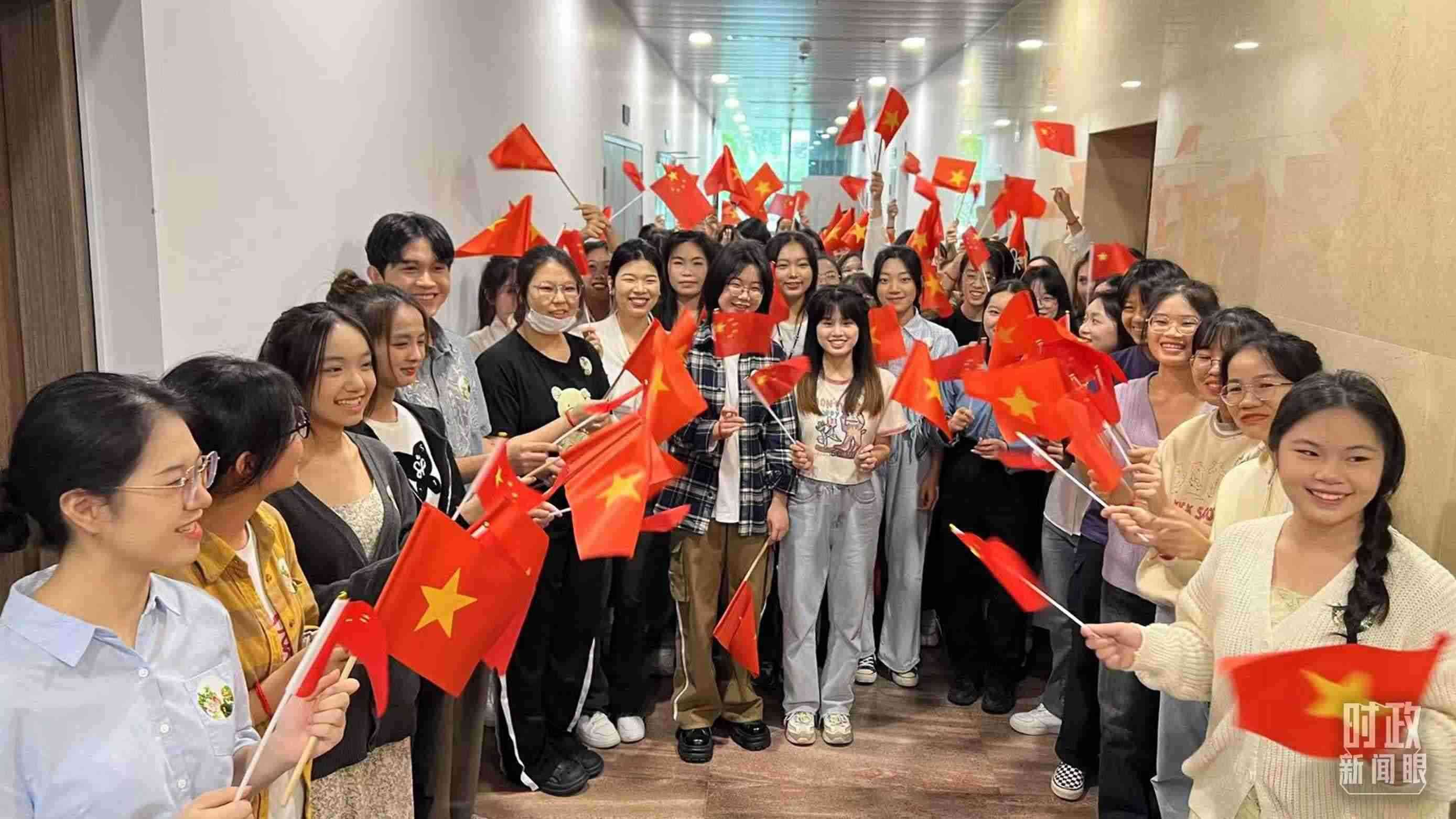 △中越青年齊聚一堂。（總臺央視記者程鋮拍攝）