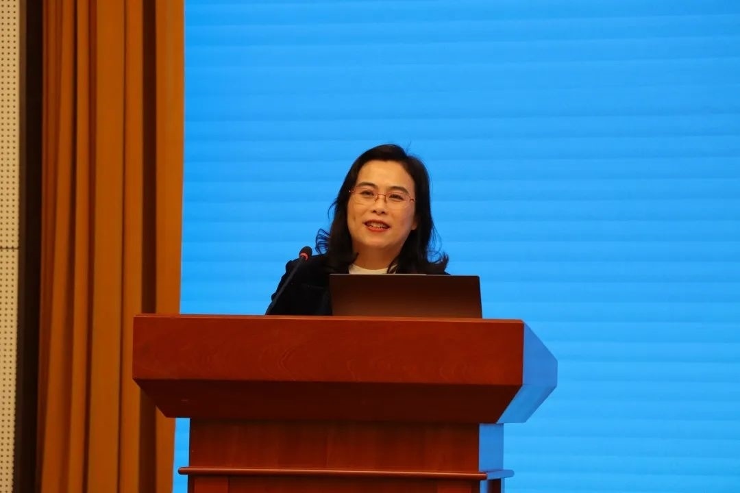 浙江師范大學(xué)副校長張建珍致辭。主辦方供圖