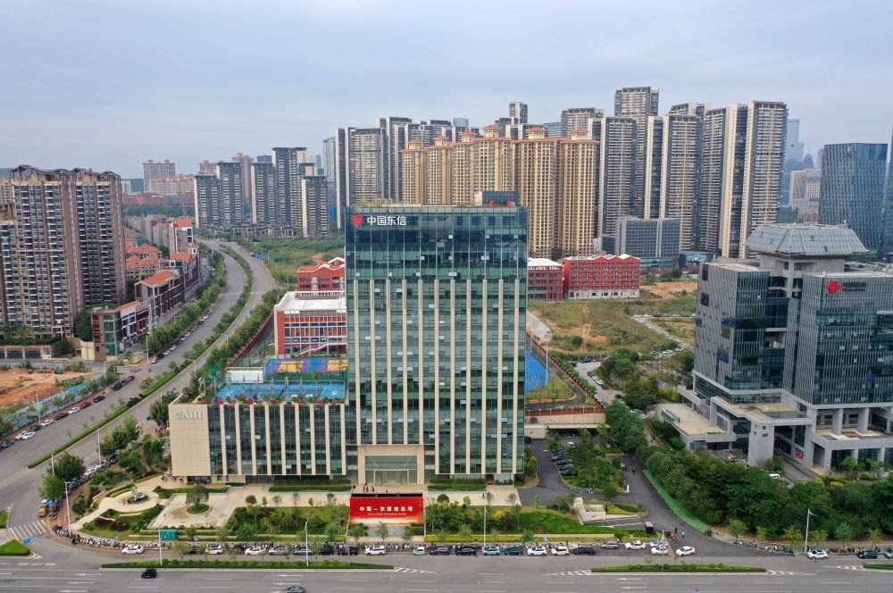 中國(guó)—東盟信息港（無(wú)人機(jī)照片）。