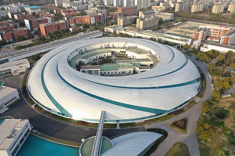 2019年3月12日，航拍上海光源項(xiàng)目。