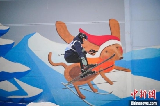 12月22日，云南省第一屆冬季運(yùn)動(dòng)會(huì)在昆明開幕。圖為選手在公開組男子自由式滑雪雪上技巧比賽中。中新社記者 劉冉陽(yáng) 攝
