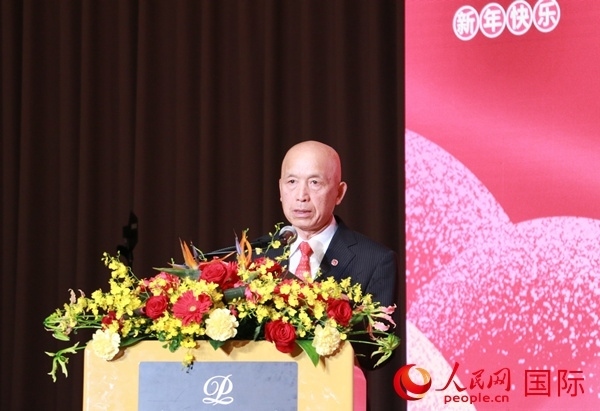 全華聯(lián)理事長賀乃和致辭。人民網(wǎng) 許可攝