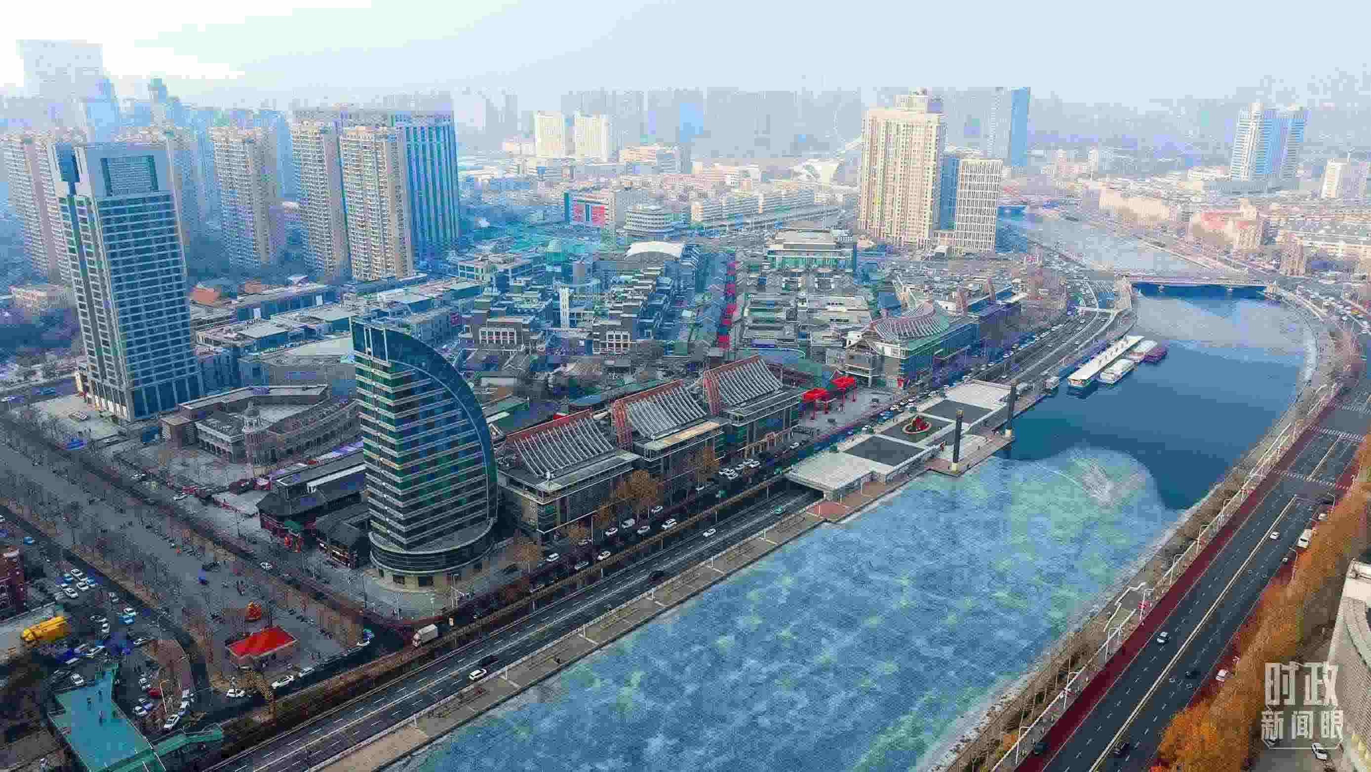 △天津航拍。（總臺(tái)記者劉功河拍攝）