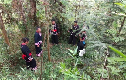 “瑤老”人民調(diào)解員翻山越嶺開展現(xiàn)場調(diào)解。