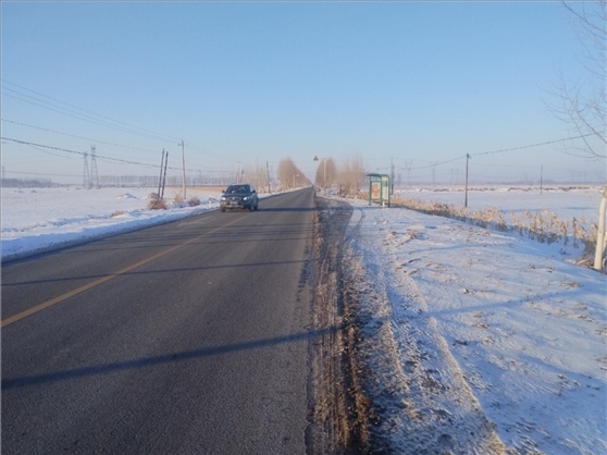 連接德惠市與太興村的德前公路寬闊通暢。德惠市委宣傳部供圖