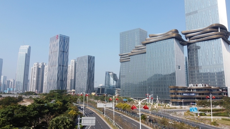 2024年1月1日，廣東珠海，橫琴粵澳深度合作區(qū)樓群。