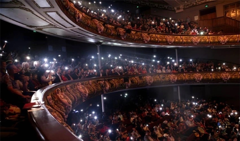 2024年“四海同春”慰?jī)S訪演團(tuán)亞太團(tuán)新西蘭惠靈頓演出現(xiàn)場(chǎng)。圖片由陸欣讌、孟韜、葉勇提供