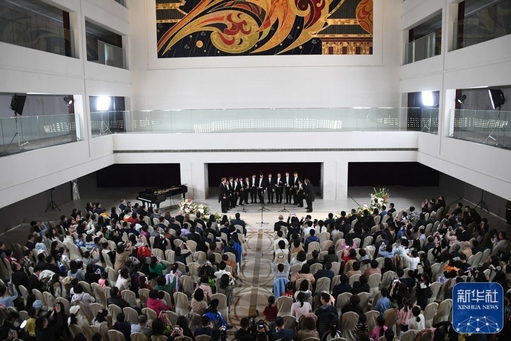 3月21日拍攝的“春暖·金融街韻律專場音樂會”現(xiàn)場。新華社記者 任超 攝