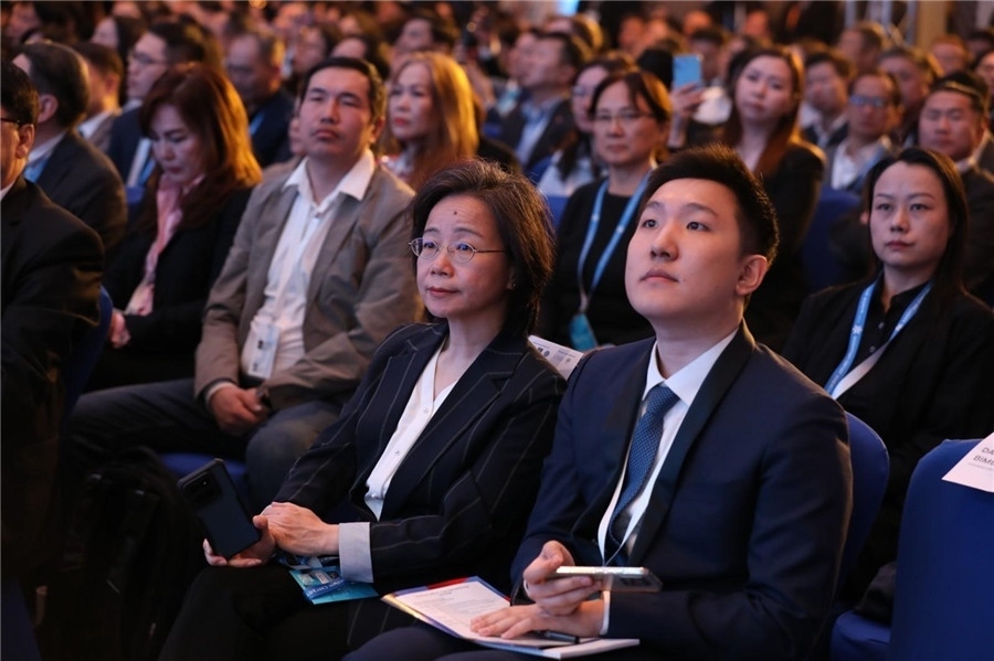 沈敏娟大使出席論壇。蒙政府官網(wǎng)供圖