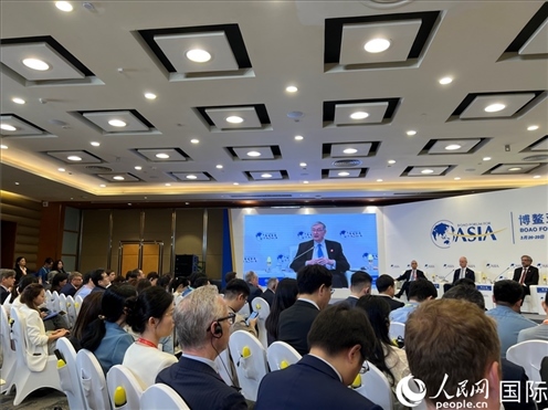 3月27日，博鰲亞洲論壇2024年年會(huì)“全球地緣政治展望”分論壇現(xiàn)場(chǎng)。人民網(wǎng) 艾里士攝