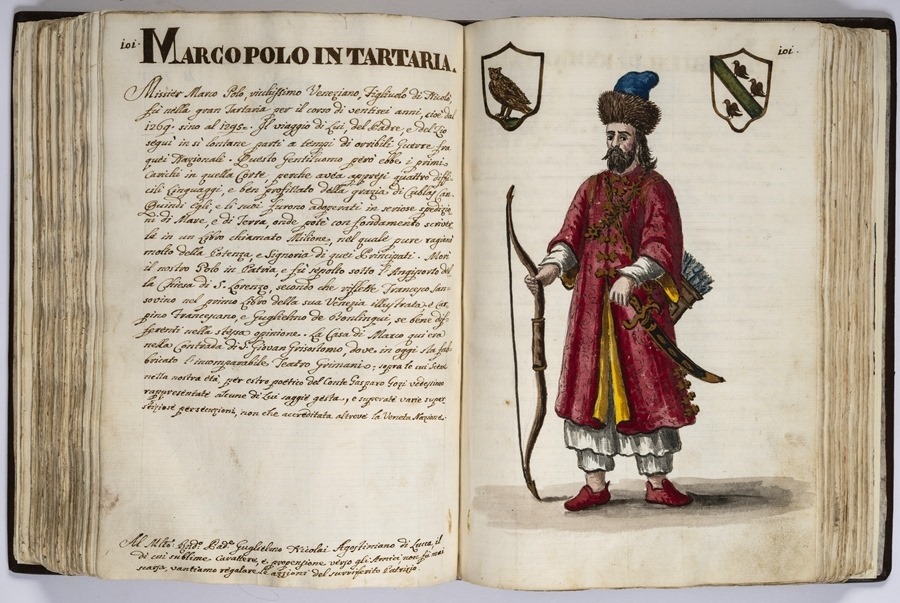 “馬可·波羅的世界”展覽的部分展品。威尼斯市立博物館基金會供圖