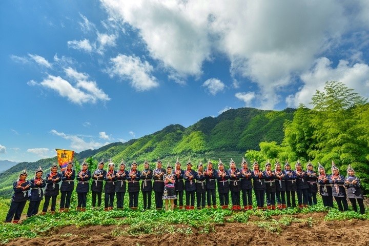 景寧渤海鎮(zhèn)安亭村畬歌嘹亮。供圖 共享聯(lián)盟·景寧