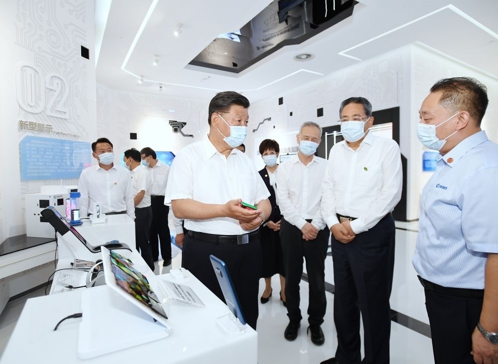 2020年8月19日下午，習(xí)近平總書記在安徽省合肥市參觀安徽創(chuàng)新館，了解安徽省科技創(chuàng)新和新興產(chǎn)業(yè)發(fā)展情況。