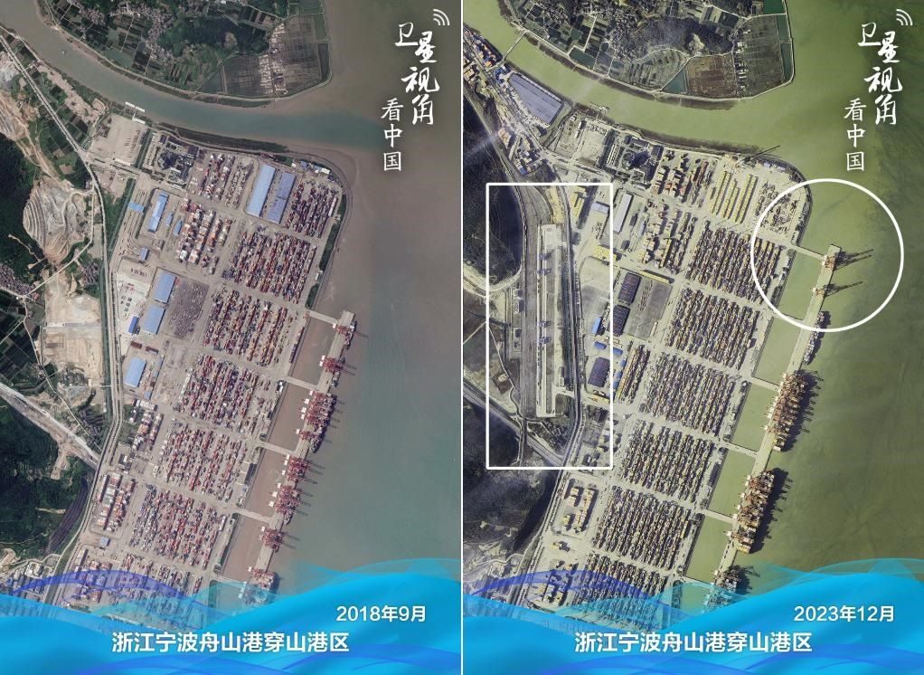 浙江寧波舟山港穿山港區(qū)新建1個(gè)泊位及鐵路穿山港站。