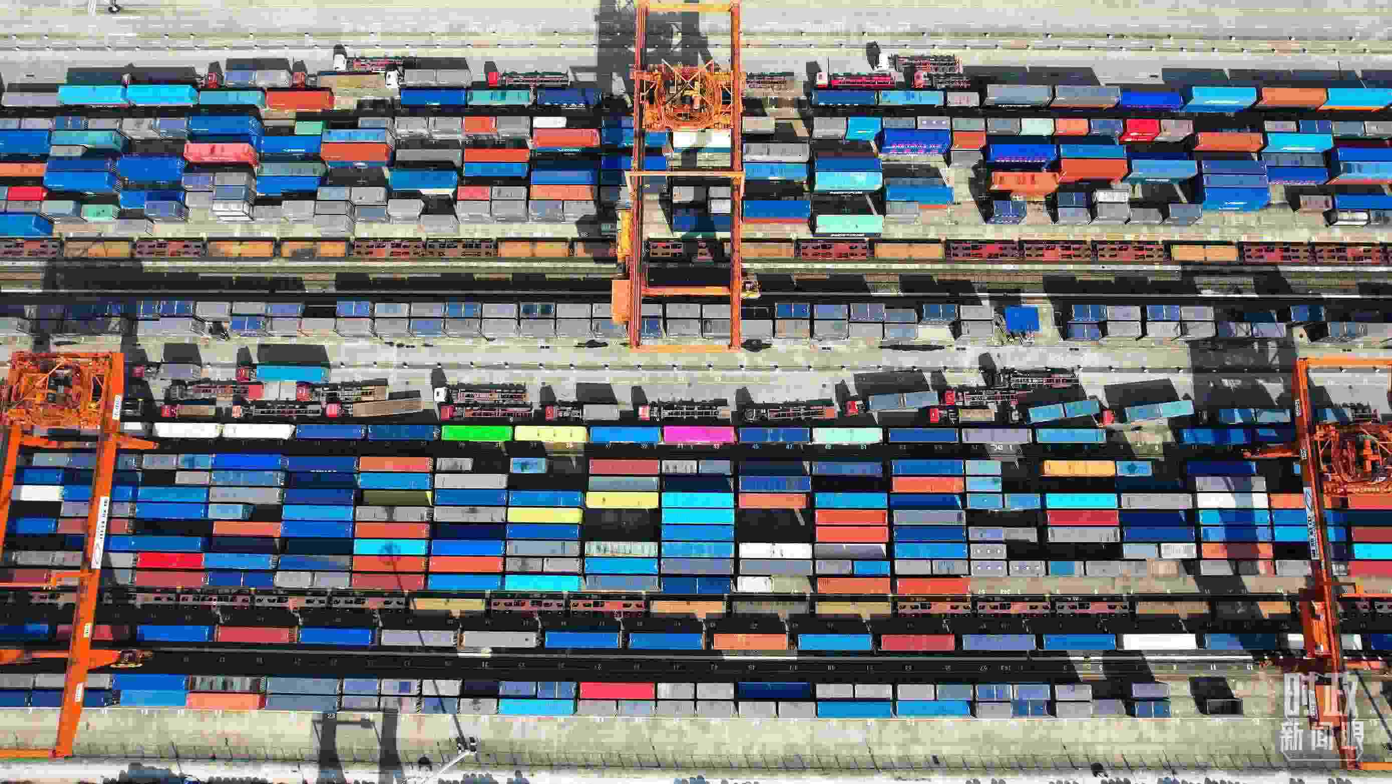 △重慶國際物流樞紐園區(qū)。（總臺記者楊洋拍攝）