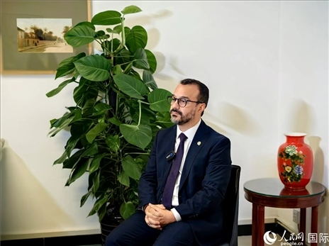 巴西文化部副部長卡西修斯·羅薩接受人民網(wǎng)專訪。人民網(wǎng)記者 符園園攝